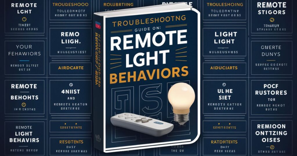 Troubleshooting Tips for Specific Remote Light Behaviors